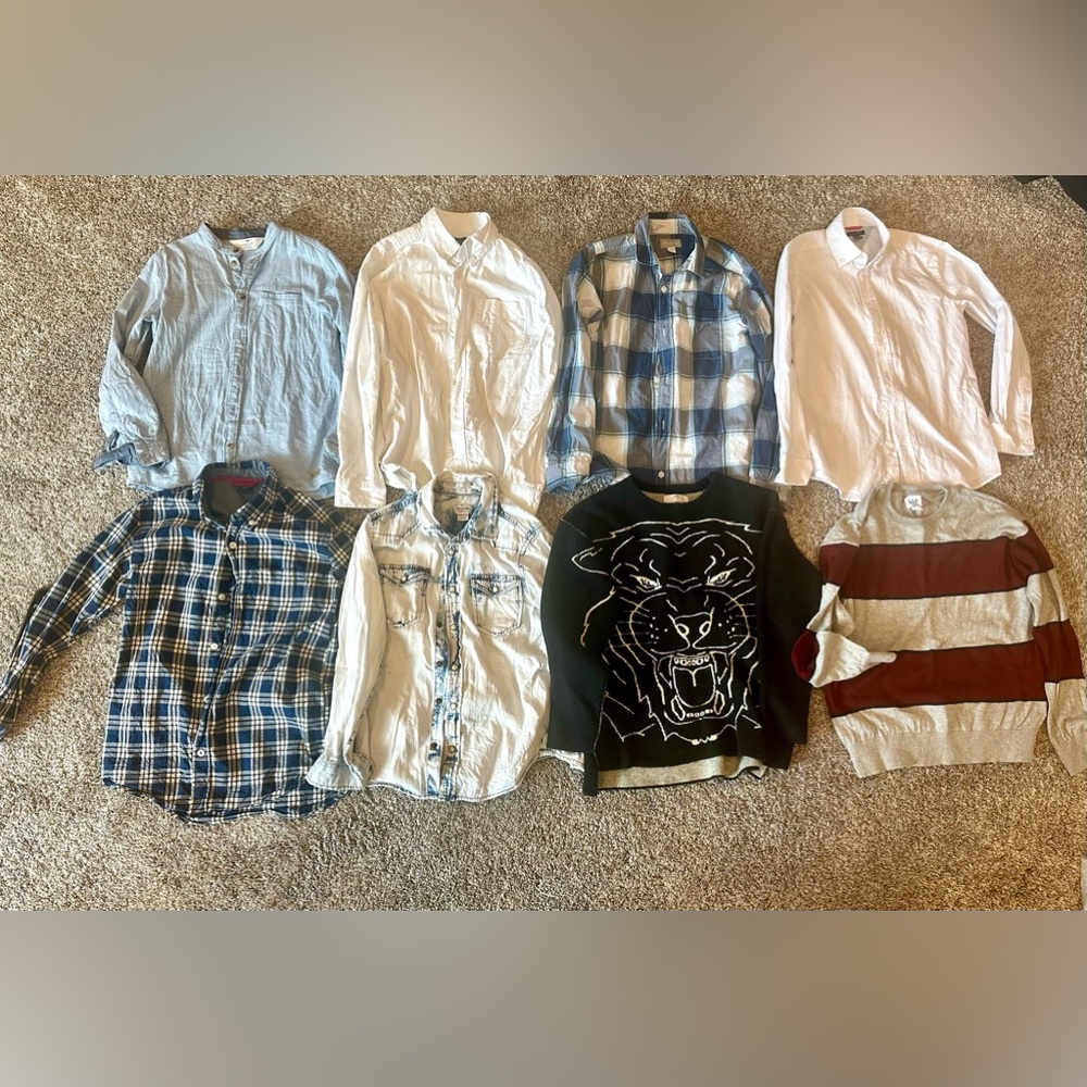 Boys shirts and sweaters